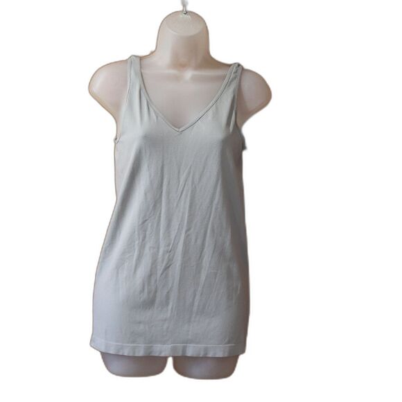 Anthropologie Eloise Light Blue Gray Soft Tank Top LG - Picture 1 of 10